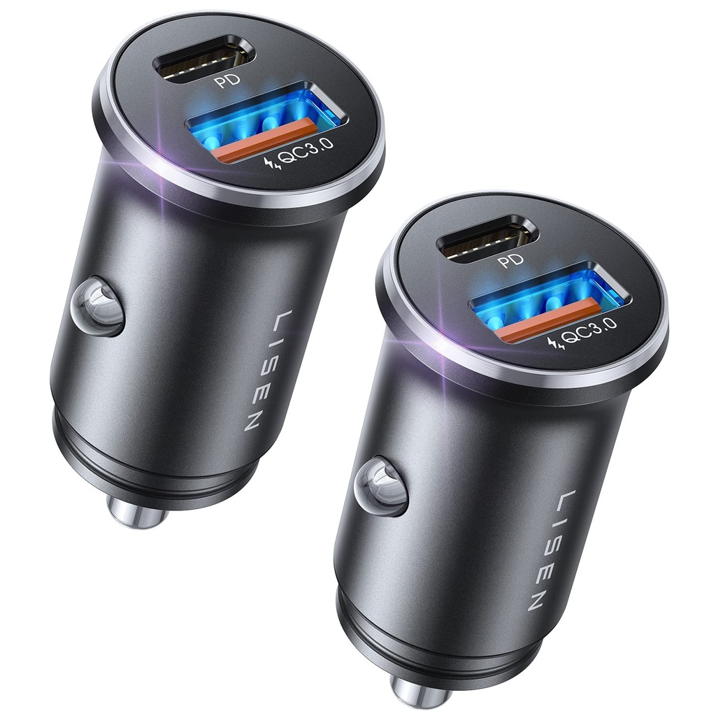 Budi M8J623 Dual USB Metal Car Charger