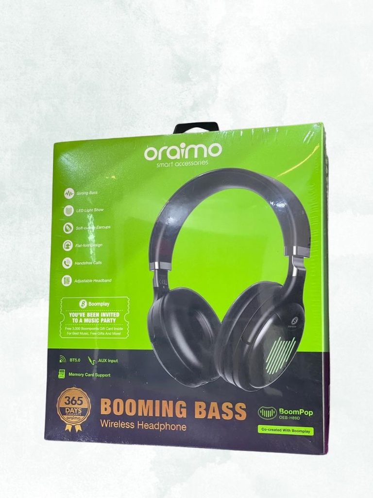 Oraimo BoomPop Bluetooth Headset- OEB-H89D ms