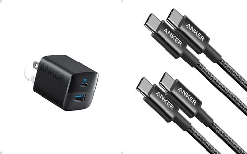 ANKER CHARGER 33W 2PORTS WITH USB-CABLE