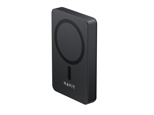 HAVIT PB5216 5000MAH MOBILE PHONE POWER BANK WITH MAGNETIC WIRELESS CHARGER
