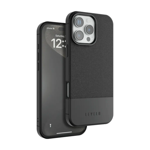 Levelo Cuir Case For iPhone 17 Pro - Phantom Black2 LVLCUIR17PPHBK