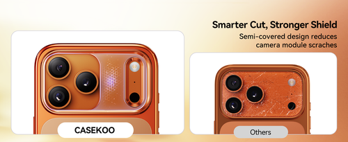 Levelo Pearl 3D IML Case For iPhone 17 Pro Max - Orange LVLPRLIML17PMORG