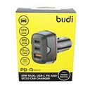 BUDI CAR CHARGER 2 USB PORTS M8J109 BLK