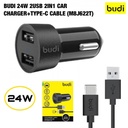 BUDI CAR CHARGER M8J622 WHT