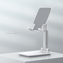 Porodo Foldable Phone & Tablet Desk Stand Adjustable Telescopic Rod - White PDCCT22WH