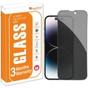 SCREEN GUARD WITH RUBBER EDGE IPHONE 15 PRO MAX(PRIVACY)