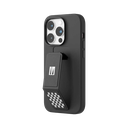 Levelo Morphix Silicone Case With Leather Grip For iPhone 17 Pro Max - Black LVLMRPS17PMBK