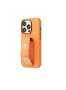 Levelo Morphix Silicone Case With Leather Grip For iPhone 17 Pro Max - Orange LVLMRPS17PMORG