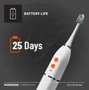 Porodo Lifestyle IPX7 Waterproof Electric Tooth Brush - White PDLFST210WH
